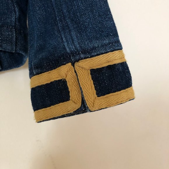 Denim jacket with gold embellishments - Picture 5 of 7